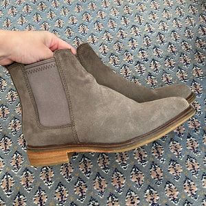 Clark’s Suede Chelsea Ankle Booties
